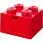 LEGO stalo stalčius 4, dėžutė raudona, su stud'ais