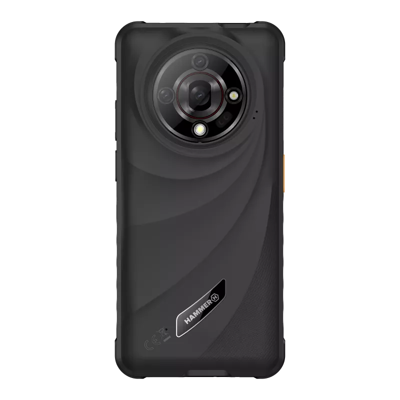 Hammer | Iron 6 | Juoda | 6,56 colio | IPS | 1612 x 720 pikselių | Mediatek | Dimensity 6300 | Vidinė RAM 6 GB | 128 GB | microSD | Dual SIM | 4G | 5G | Pagrindinės kameros raiška 64 MP