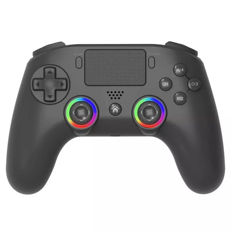 Žaidimų pultas Subsonic PS5 belaidis LED valdiklis, juodas, D-pad, Home, Options, Share