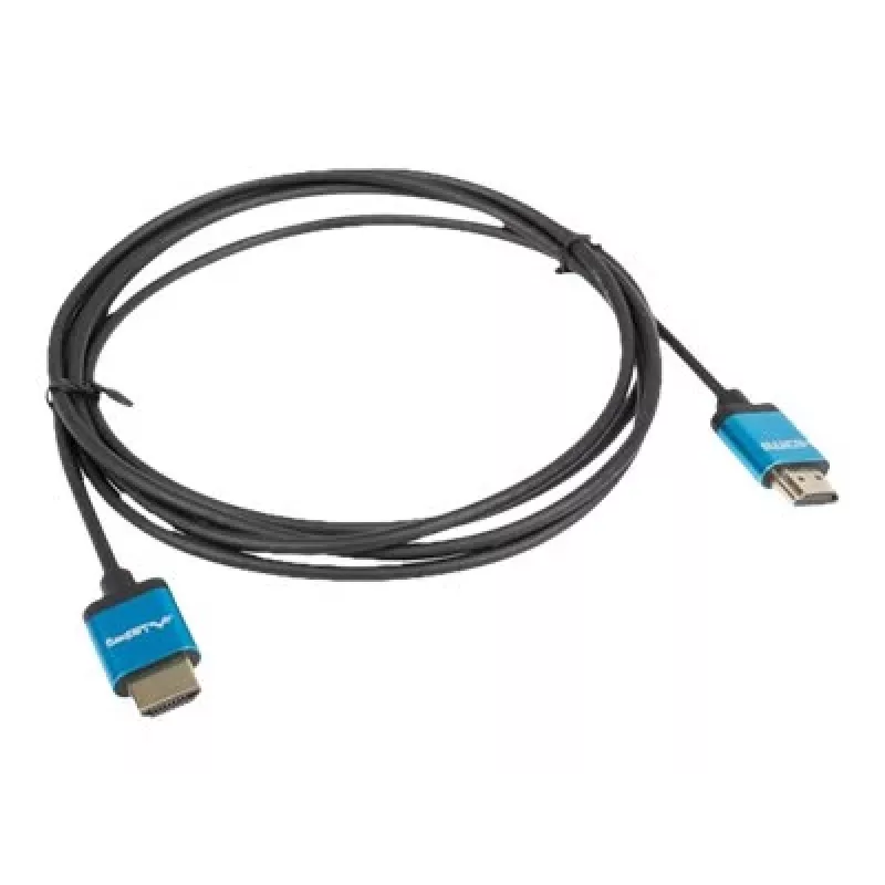 HDMI laidas LANBERG CA-HDMI-22CU-0018-BK 1,8 m — HDMI Type A į A, HDMI 2.0, 18 Gbit/s, ARC, paauksuoti kontaktai