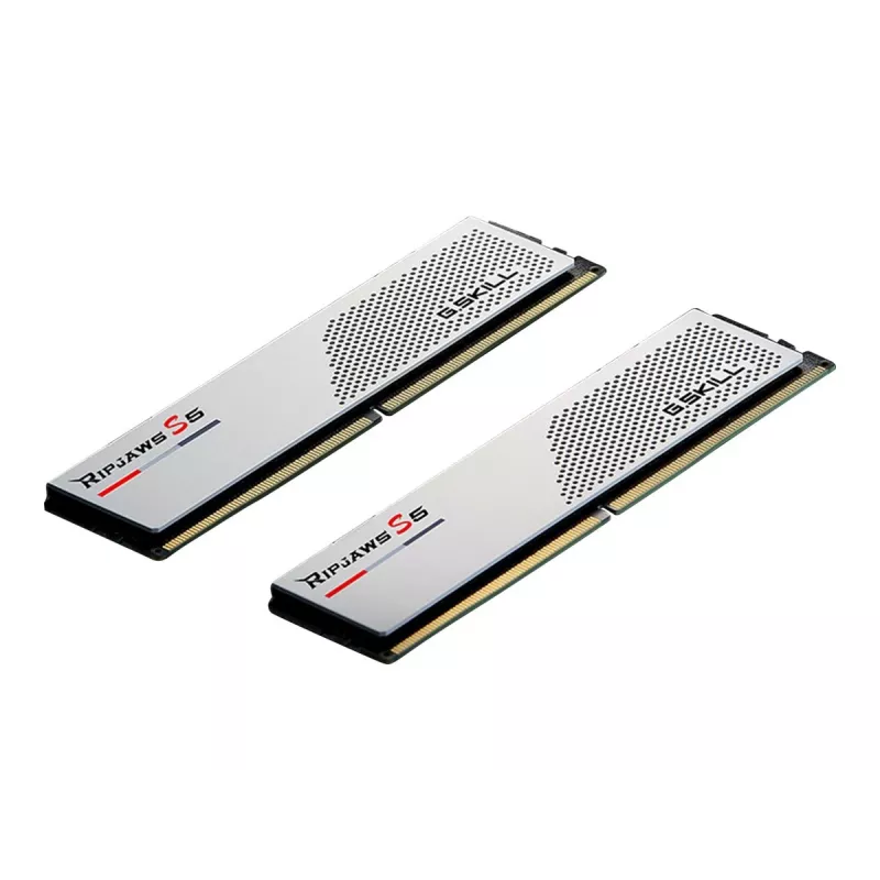 DIMM 32 GB DDR5-5600 (2x 16 GB) Dual-Kit, Arbeitsspeicher weiß, F5-5600J4040C16GX2-RS5W, Ripjaws S5, INTEL XMP