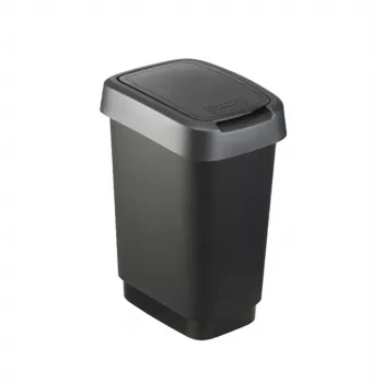 „Rotho Twist“ 25 l stačiakampė polipropileno laikymo dėžė — 25 l, 476×333×252 mm, juoda