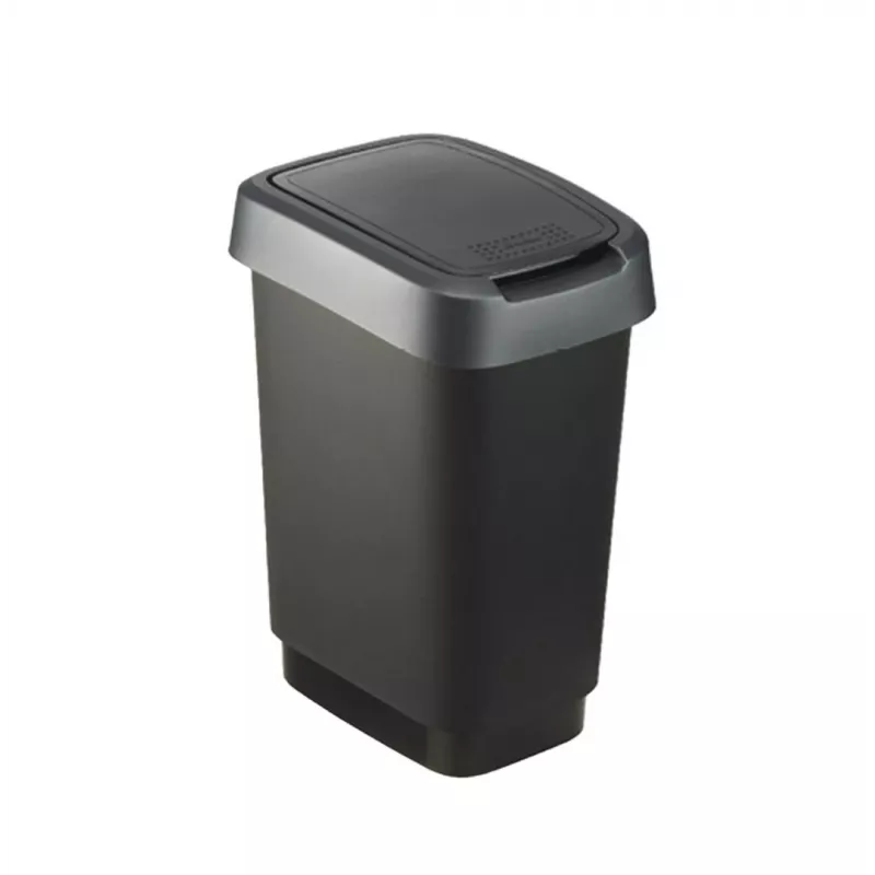 „Rotho Twist“ 25 l stačiakampė polipropileno laikymo dėžė — 25 l, 476×333×252 mm, juoda