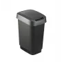 „Rotho Twist“ 25 l stačiakampė polipropileno laikymo dėžė — 25 l, 476×333×252 mm, juoda
