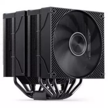 CPU aušintuvas Jonsbo CA90 Dual-Tower su 1×130 mm ir 1×120 mm PWM ARGB ventiliatoriais, juodas