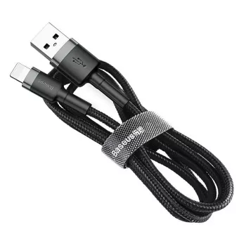Baseus Cafule USB Lightning kabelis 2A 3m (juoda+pilka)