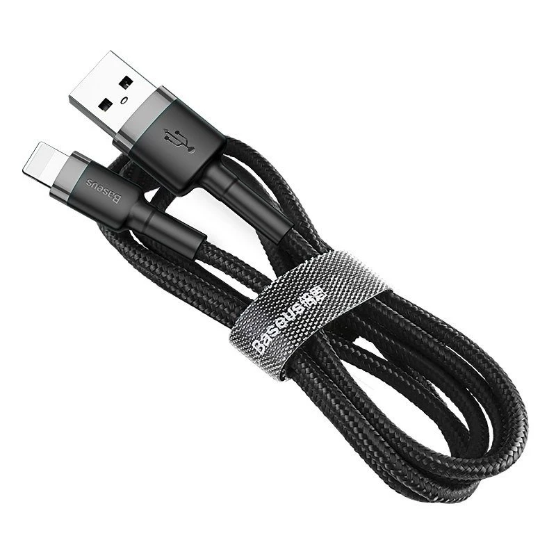 Baseus Cafule USB Lightning kabelis 2A 3m (juoda+pilka)