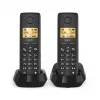 Belaidis telefonas Gigaset PURE 100 Duo su skambintojo ID, ECO DECT GAP, juodas