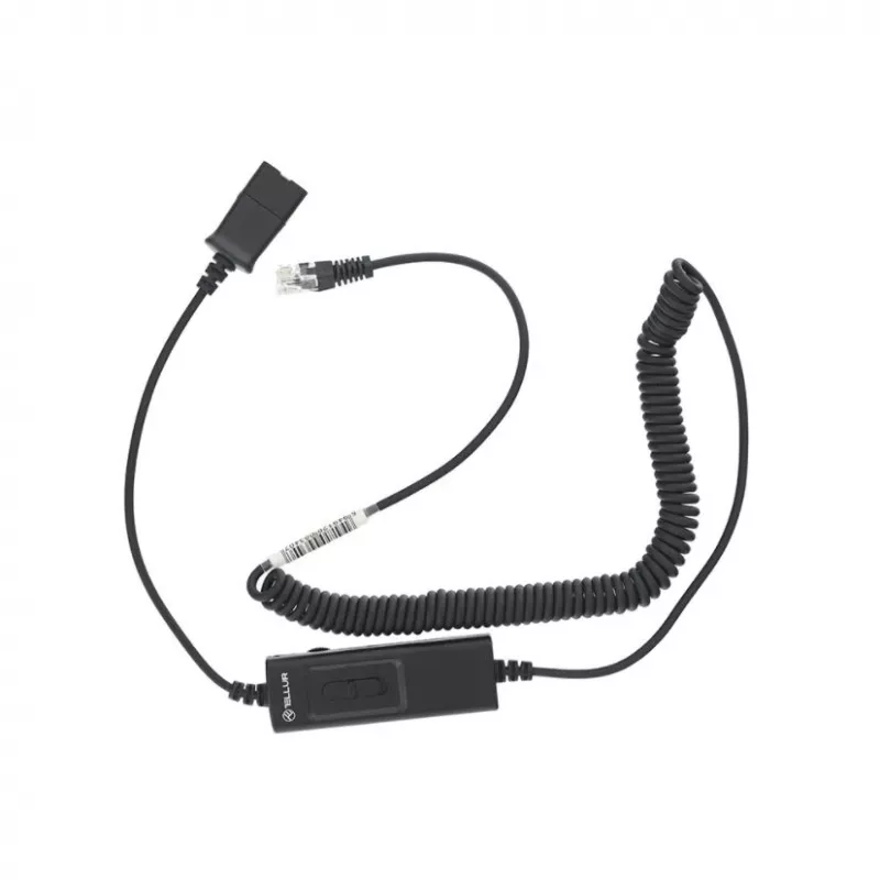 Adapterio laidas Tellur QD į RJ11 2,95 m juodas — garso/telefono jungtis
