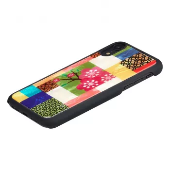 iKins telefono dėklas, skirtas iPhone XR — vyšnių žiedų raštas, juodas