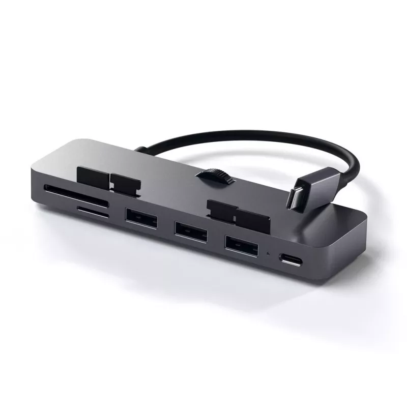 Satechi ST-TCIMHM nešiojamojo kompiuterio dokas / prievadų daugiklis USB 3.2 Gen 1 (3.1 Gen 1) Type-C pilka