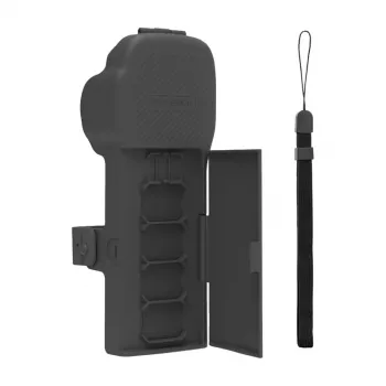 Sunnylife apsauginis dėklas su dirželiu ir raišteliu, skirtas Osmo Pocket 3 (pilkas)