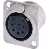Neutrik NTR-NC5FDL1 - -30 – 80 °C - juoda - sidabrinė - UL - UL 94 HB - EC 61076-2-103 - IP 40 - IEC 68-2-20 (NC5FD-L-1)