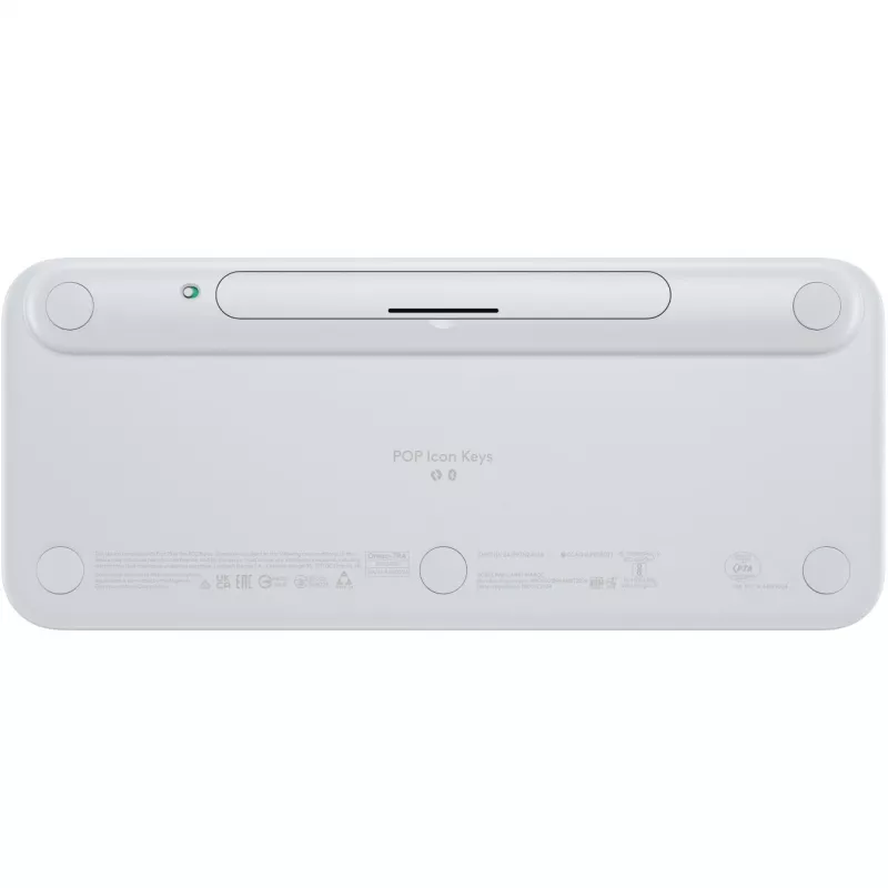 Logitech POP Icon Keys - Klaviatūra - Belaidė - Bluetooth LE - QWERTY - US International - Off White, oranžinė (920-013072)
