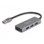 DeLOCK 63171 USB šakotuvas 3.2 Gen 1 Type-A 5000 Mbit/s Pilkas