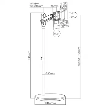 Maclean MC970B Display Juoda