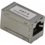 Keystone mova helos 307454 — ekranuota CAT6 RJ45 moteriška-moteriška, sidabro apdaila