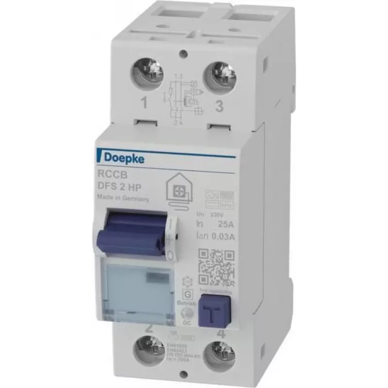 Doepke Doepke DFS2 025-2/0,03-HPFI-Circuit Breaker 2p 25 A 0.03 09124505 (09124505)