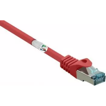 RF-5043952 RJ45 tinklo kabelis, komutacinis kabelis, CAT 6a S/FTP, 10,00 m, raudonas, antipirenas, 1 vnt. (RF-5043952)