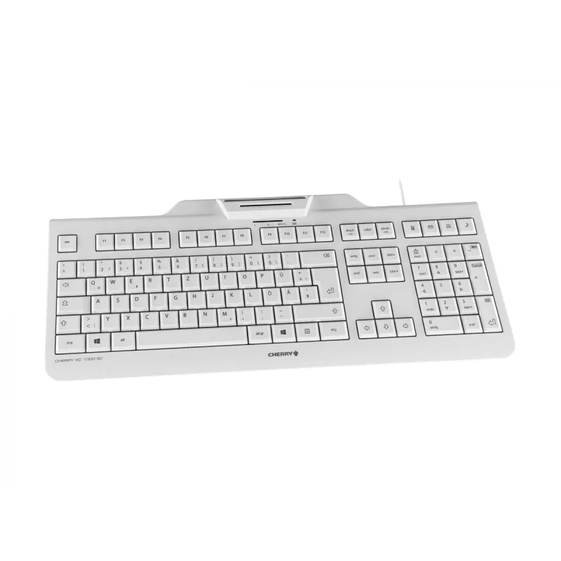 CHERRY KC 1000 SC klaviatūra USB Swiss pilka