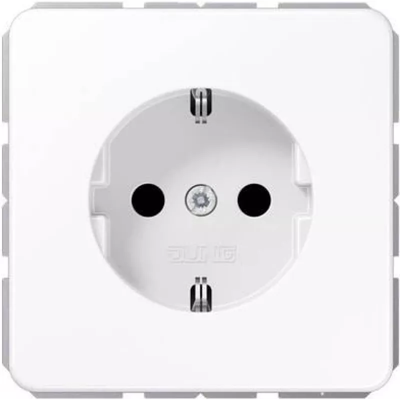 Jung Schuko 16A 250V lizdas, modelis CD1520NWW — įleidžiamas elektros lizdas