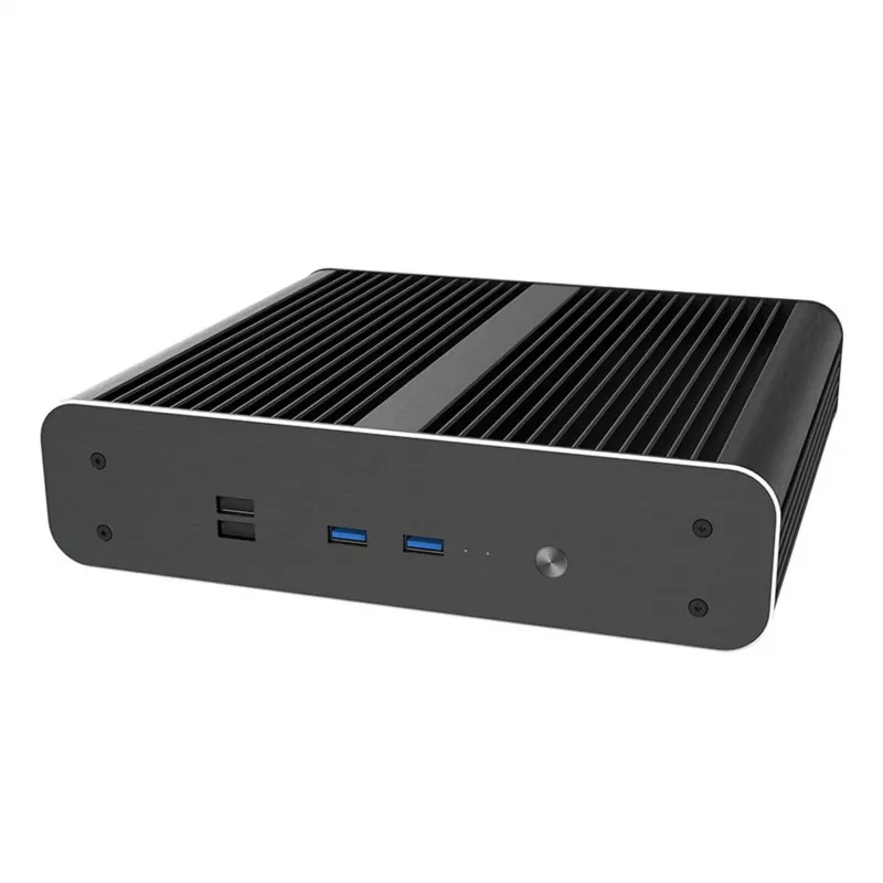 Kompiuterio korpusas Akasa Euler CTX Fanless Mini-Case Thin Mini-ITX - juodas