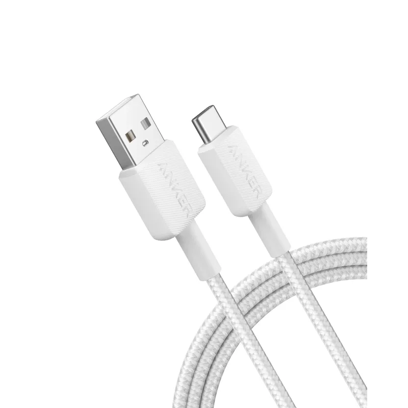 USB A–USB C laidas Anker A81H5G21 — 0,9 m, baltas