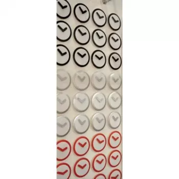 NeXtime klok 2615zi Focus, Ø25 cm, sieninis, balta/sidabrinė