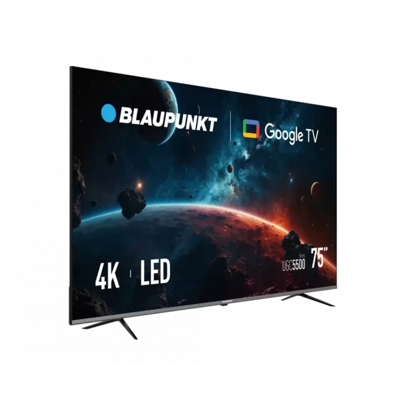LED išmanusis televizorius BLAUPUNKT 75UGC5500S 75 col. UHD Google TV juodas, energijos klasė G