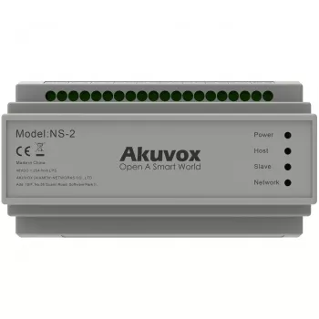 Akuvox NS-2 tinklo komutatorius Fast Ethernet (10/100) DIN bėgelis Pilka