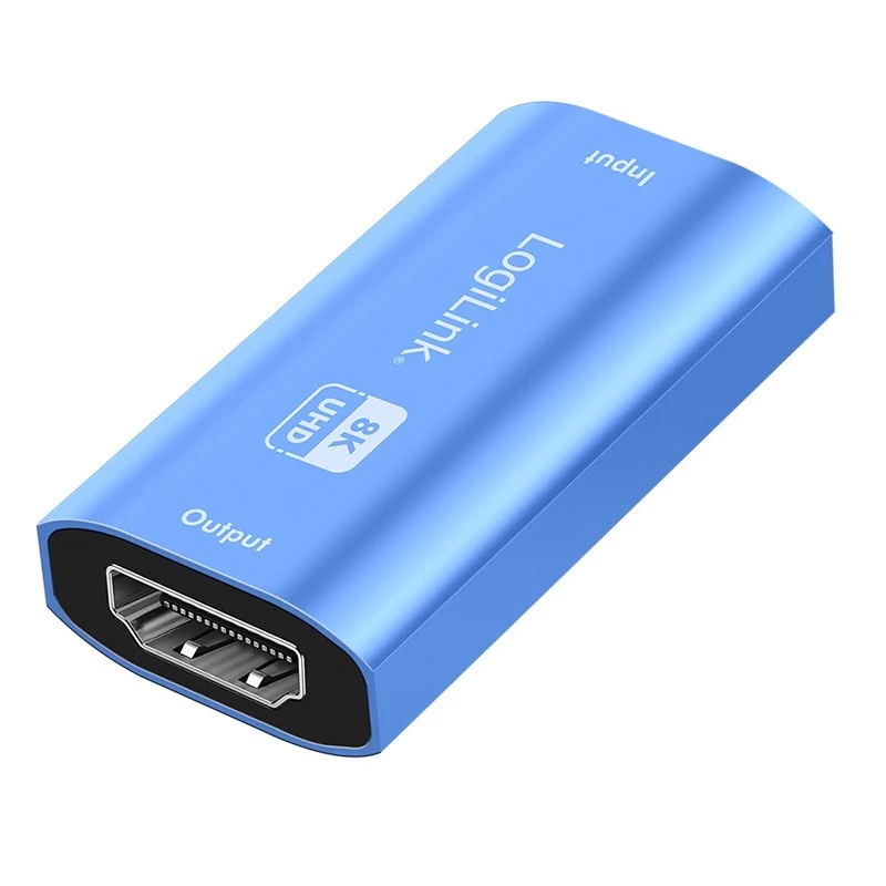 HDMI kartotuvas, 20 m, 8K 60 Hz, HDCP 2.3 alu, blu