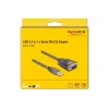 DeLOCK 61400 jungčių adapteris USB A RS-232 Juoda
