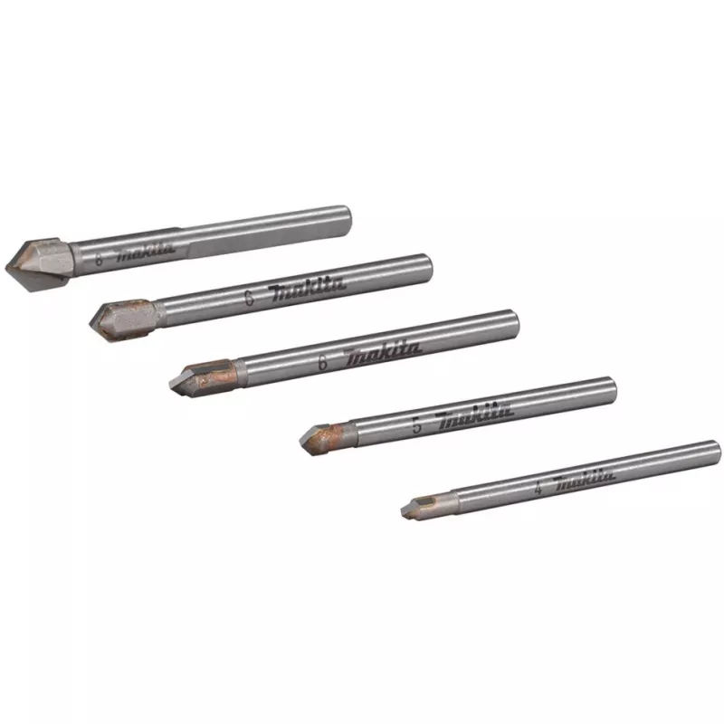 Grąžtų rinkinys Makita E-25410 stiklui ir plytelėms, 5 vnt.