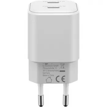 USB-C dvigubas greitasis įkroviklis Nano, PD, GaN, 35 W (baltas, 2x USB-C, Power Delivery 3.0)