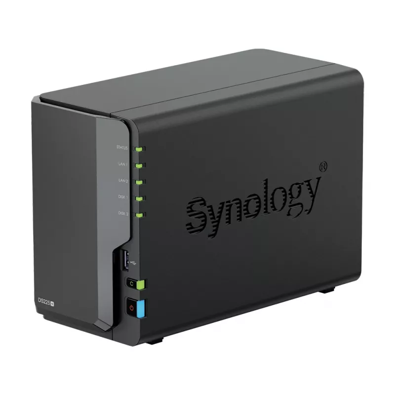 Synology DS225+ 2 Bay NAS Desktop Intel® Celeron® J4125 2 GB DDR4 Synology DSM Juoda - tik Synology HDD