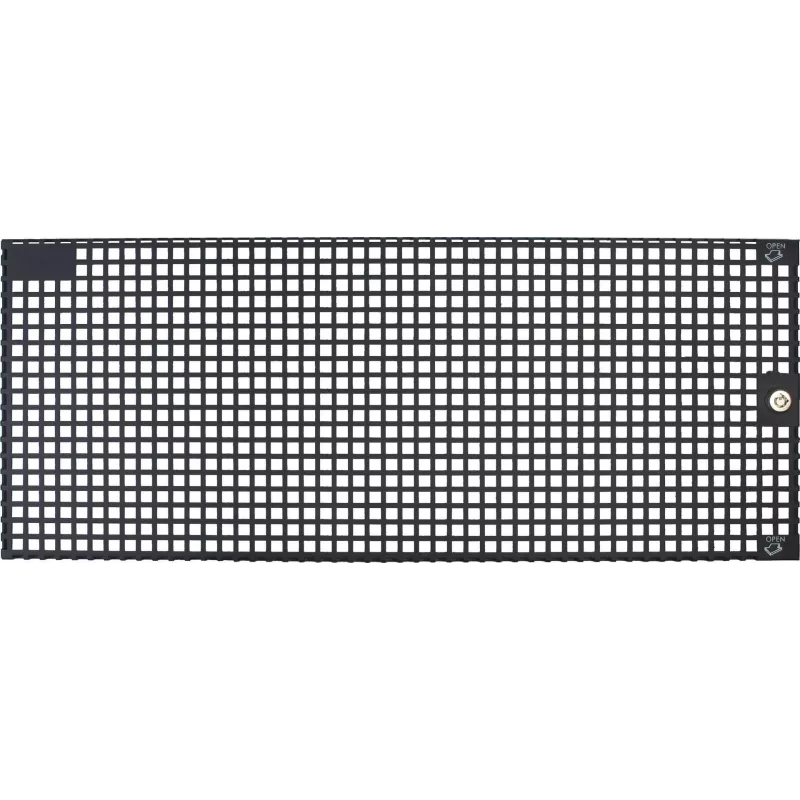 Inter-Tech 88887143 Užrakinamos 4U IPC priekinės grotelės, juodos