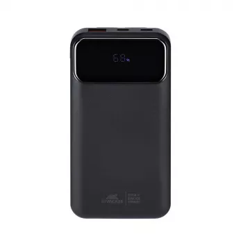 Išorinė baterija USB 10000MAH/VA2211 juoda Rivacase