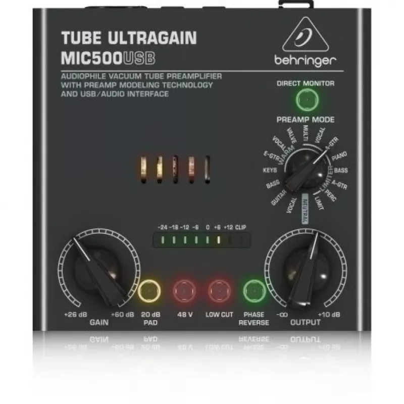 Behringer MIC500USB garso pirminis stiprintuvas