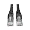 Eaton Tripp Lite Series Cat6 Gigabit Snagless Molded (UTP) Ethernet Cable (RJ45 M/M), PoE, Black, 5 ft. (1.52 m) - Patch-Cable - RJ-45 (M) to RJ-45 (M) - 1.52 m - UTP - CAT 6 - Mou