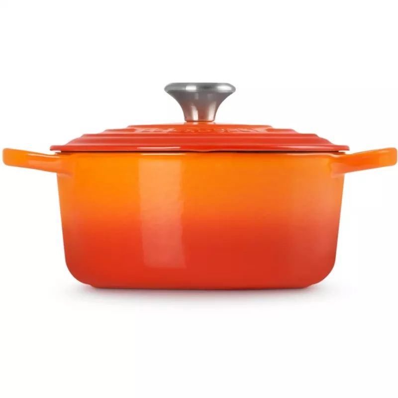 Le Creuset Signature apvali skrudintuvė 18 cm vulkaninė