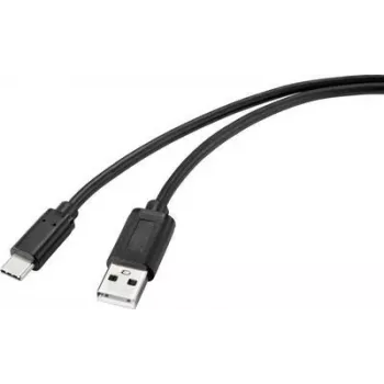 Renkforce RF-4695144 USB laidas 2 m USB 2.0 USB A USB C Juodas (RF-4695144)