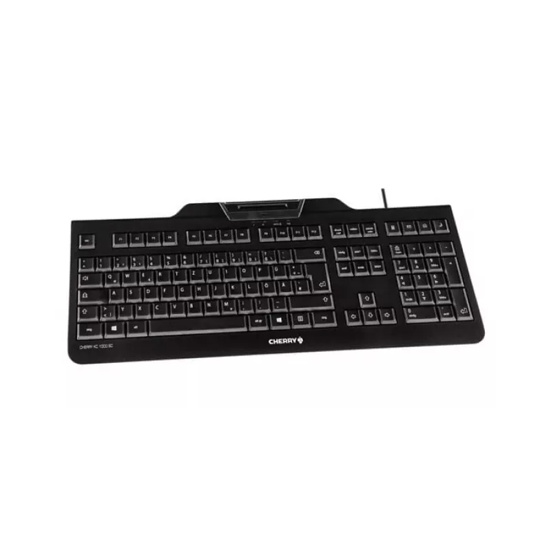 CHERRY KC 1000 SC klaviatūra USB QWERTZ Swiss Juoda