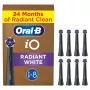 Oral-B IO Series Radiant Balta Juoda Originali šepetėlių galvutės dantų balinimui 8