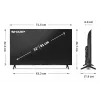 Sharp 32HF2265E televizorius 81,3 cm (32 col.) HD išmanusis televizorius Wi-Fi juodas