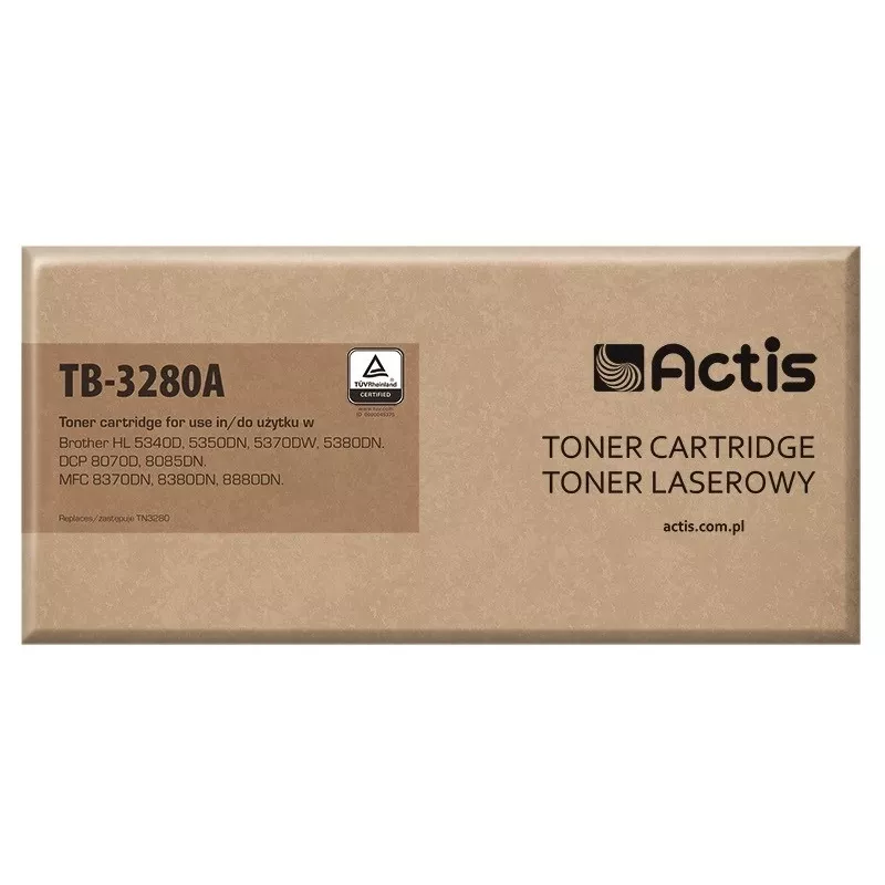 Actis TB-3280A toneris (pakaitalas Brother TN3280; Standard; 8000 puslapių; juodas)
