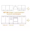 Topeshop KUCHNIA SET 200 BIEL kitchen/dining room furniture set