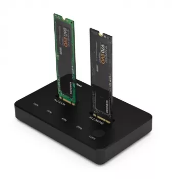 Doko stotelė 2x M.2 NVME+SATA SSD iki 10Gbps