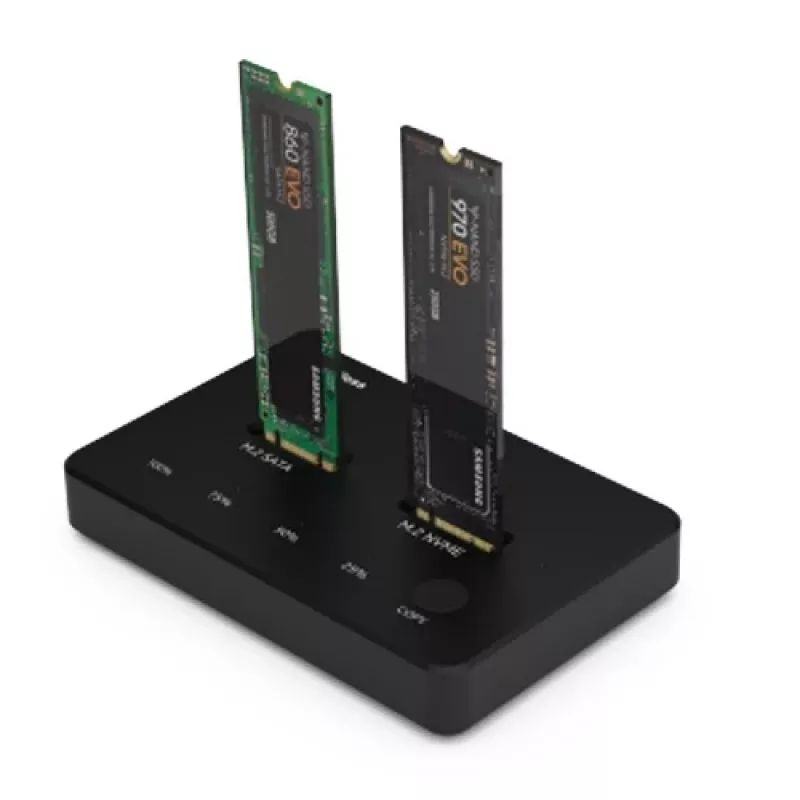 Doko stotelė 2x M.2 NVME+SATA SSD iki 10Gbps