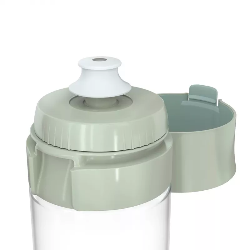 Daugkartinio naudojimo vandens butelis BRITA Fill&Go Vital 600 ml su integruotu MicroDisc filtru, žalias