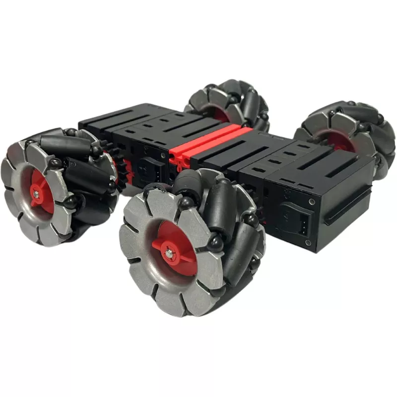 Konstravimo žaislas Fischertechnik Maker Kit Omniwheels modelis 571901 — modulinis konstravimo rinkinys su visakrypčių ratų komponentais
